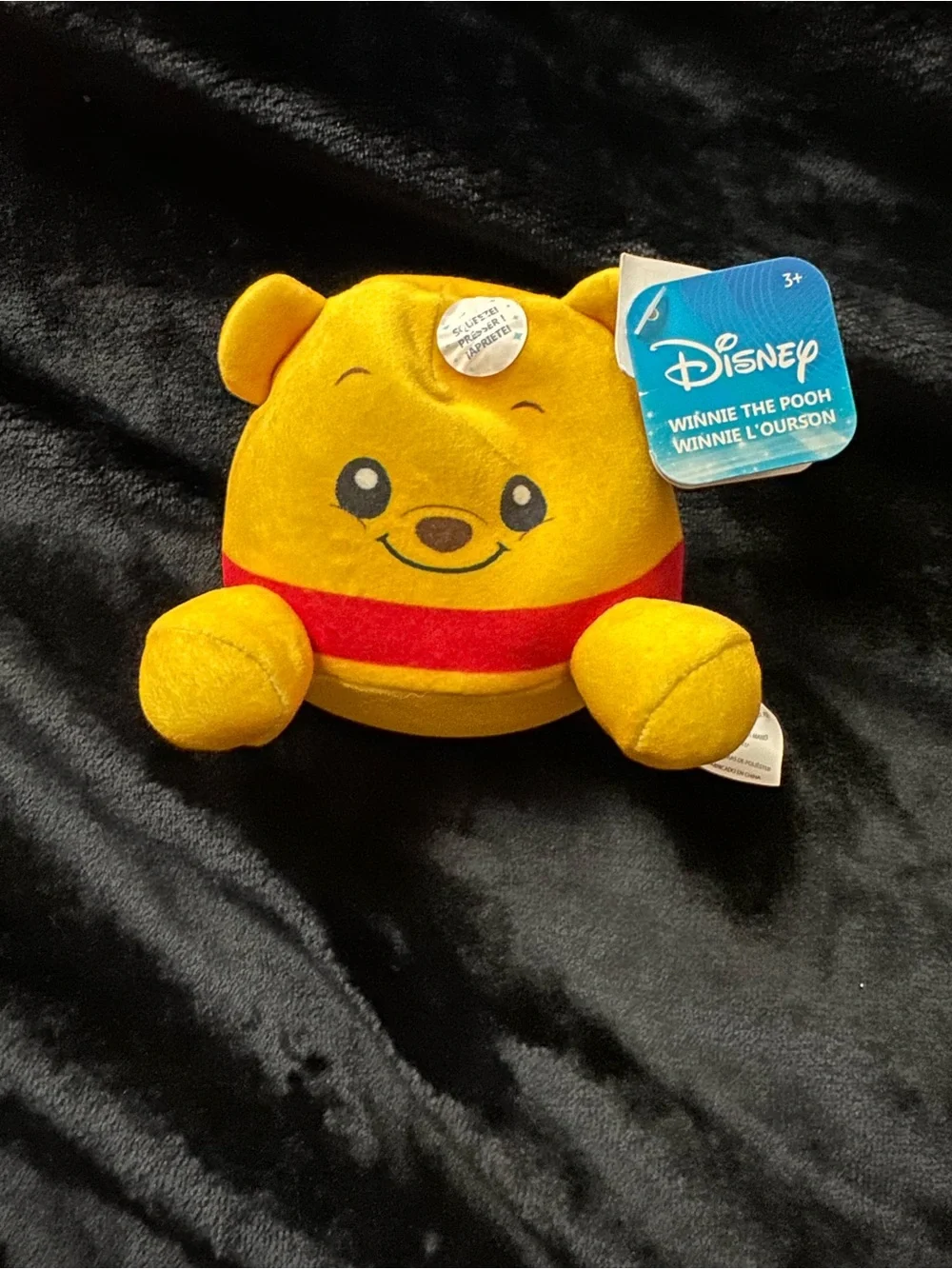 Disney Winnie the Pooh Plush - Yellow and Red Mini Plushie Weighted